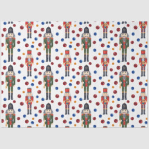 Papel De Seda Azulejo moderno de cascanueces navideño festivo
