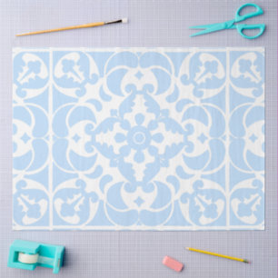 Papel De Seda Azulejos azules portugueses mediterráneos españole