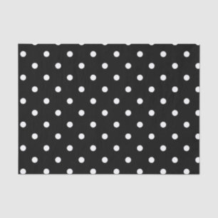Papel De Seda B&W Polkadots