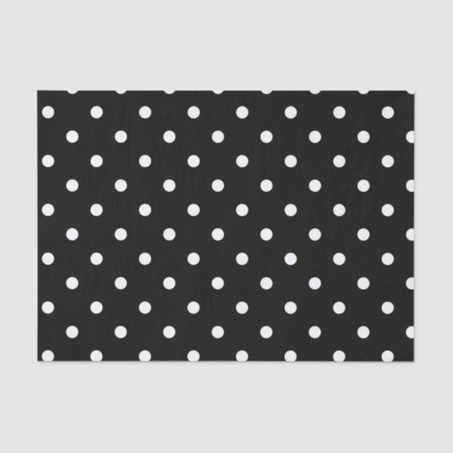 Papel De Seda B&W Polkadots (Anverso)