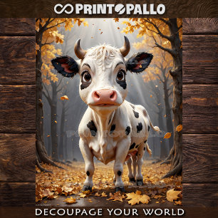 Papel De Seda Baby Farm Animals: la ternera