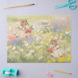 Papel De Seda Baby Girl Woodland Animal Shower