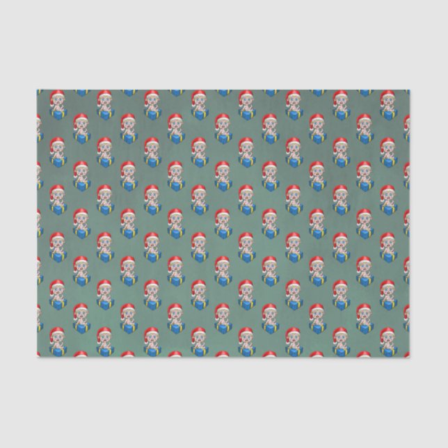 Papel De Seda Baby Santa Claus (Anverso)