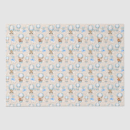 Papel De Seda Baby Shower Boy Blue