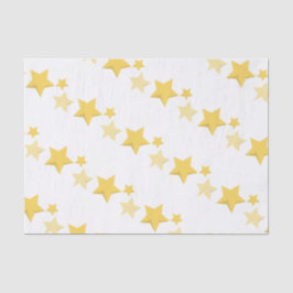 Papel De Seda Baby Shower Celestial Yellow Cute Stars