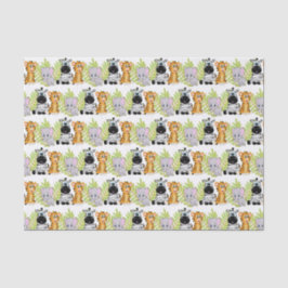 Papel De Seda Baby Shower Cute Safari Jungle Animales