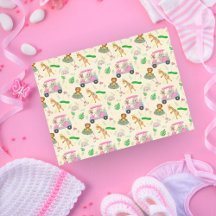 Baby Shower de Animales de la Jungla Jugando Golf