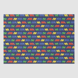 Papel De Seda Baby Shower de camión de construcción