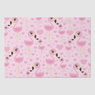 Papel De Seda Baby Shower rosa Flamingo