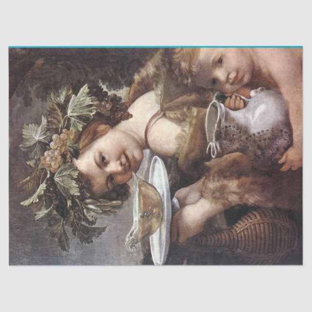 PAPEL DE SEDA BACCHUS, GRAPAS Y VINO BLANCO (Anverso)