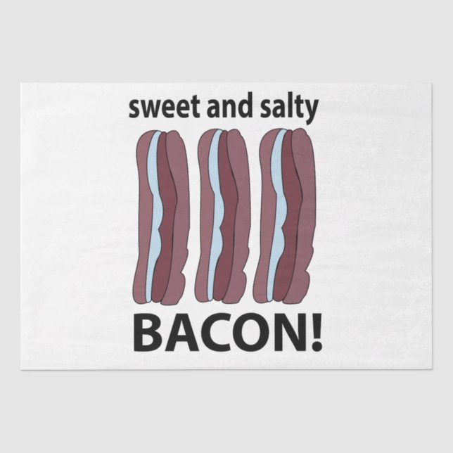 Papel De Seda Bacon Dulce Y Salado Bacon (Anverso)