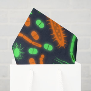 Papel De Seda Bacteria luminosa microorganismo tóxico naranja ve
