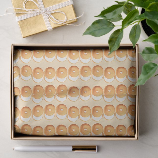 Papel De Seda Bagels y nata (Regalo )