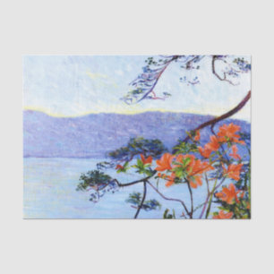 Papel De Seda Bahía Suruga, Azaleas por Lilla Cabot Perry
