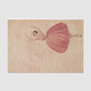 Papel De Seda Bailarín de ballet de vintage