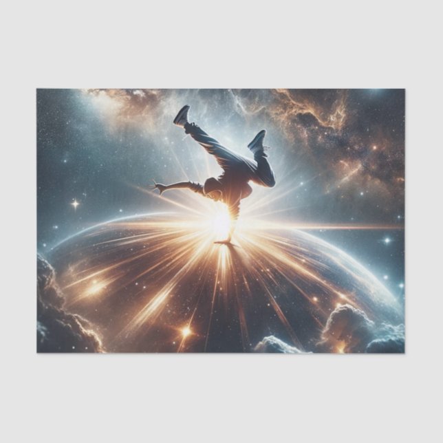 Papel De Seda Bailarín en acción, Ai, acción en galaxia (Anverso)