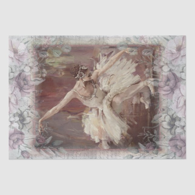 Papel De Seda Bailarina Ballet Ballerina (Anverso)