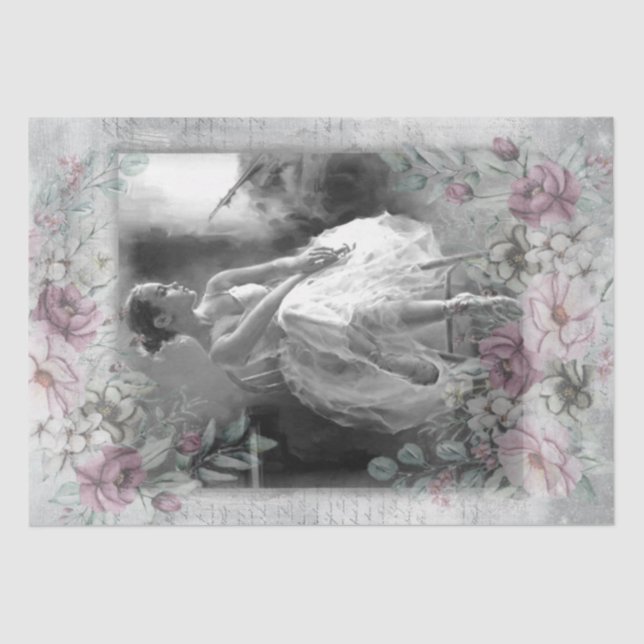 Papel De Seda Bailarina Ballet Ballerina (Anverso)