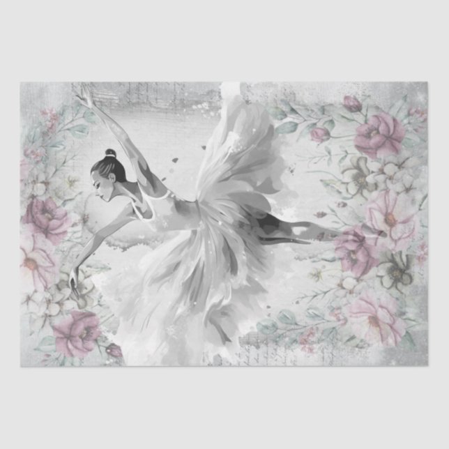 Papel De Seda Bailarina Ballet Ballerina (Anverso)