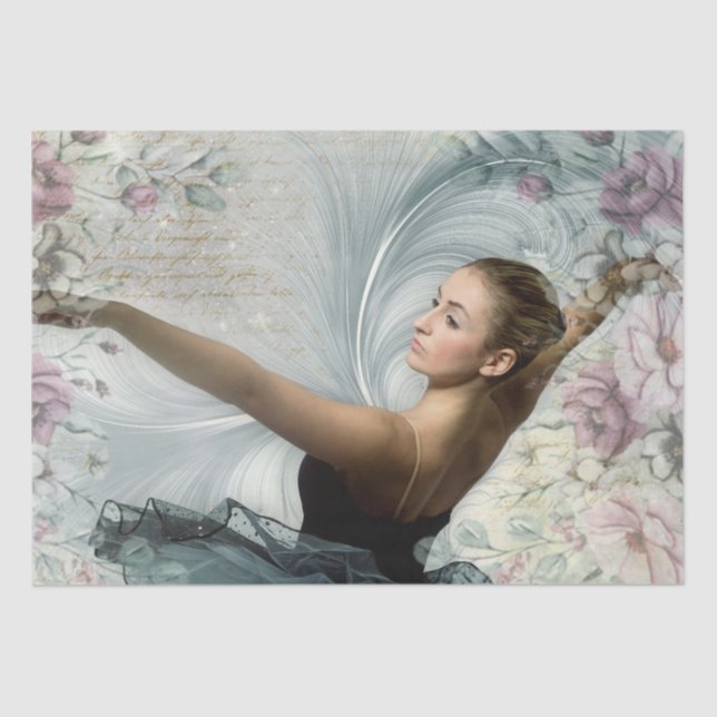 Papel De Seda Bailarina Ballet Ballerina (Anverso)
