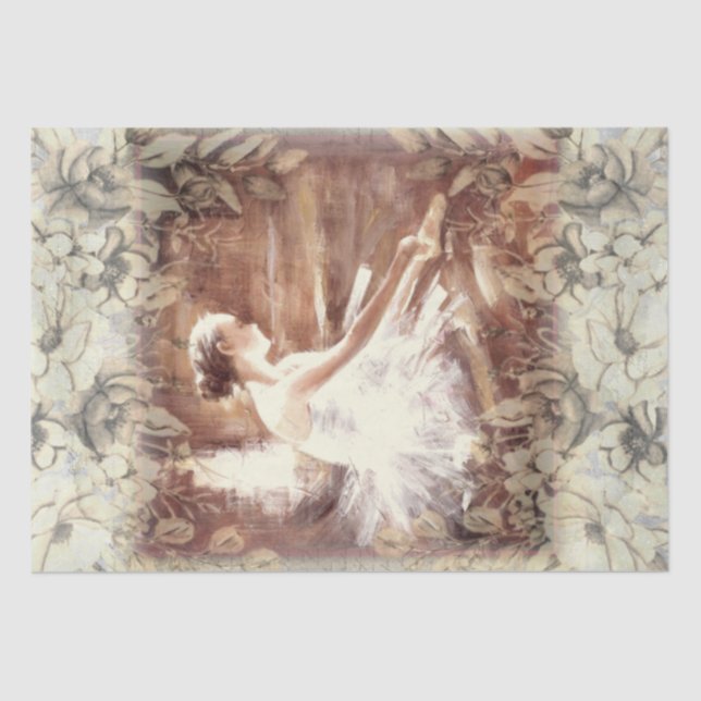 Papel De Seda Bailarina Ballet Ballerina (Anverso)