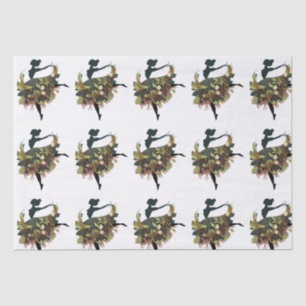 Papel De Seda Bailarina de Feliz Cumpleaños 