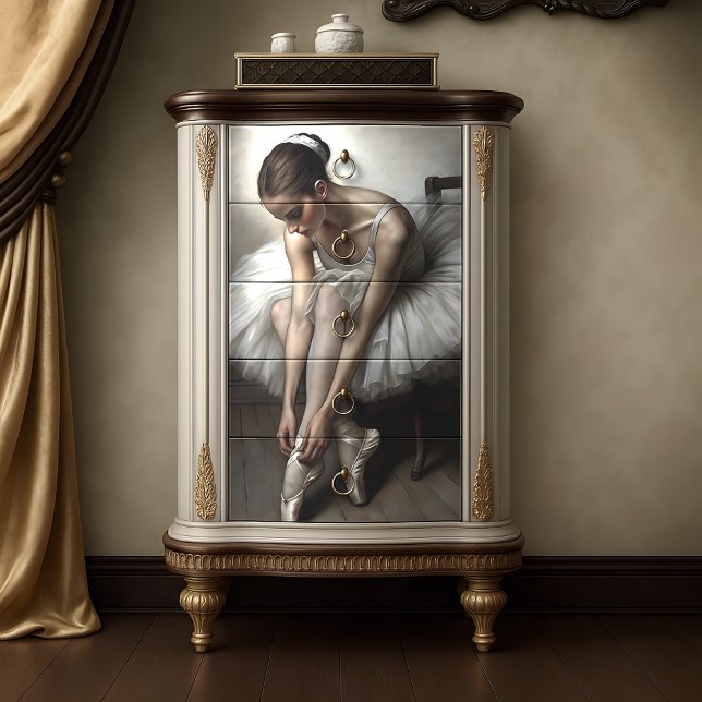 Papel De Seda Bailarina en Posición Decoupage (Poised Ballerina Grace Decoupage Tissue Paper)