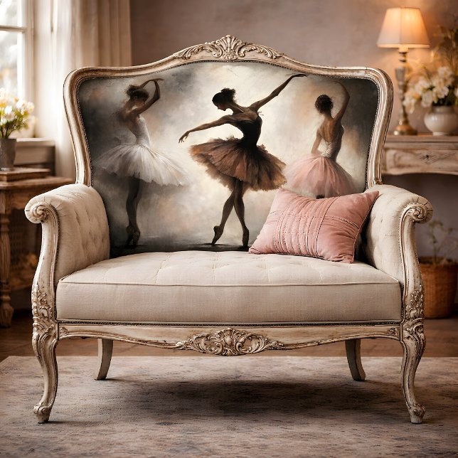 Papel De Seda Bailarinas Abstractas Decoupage Crema Marrón Rosa (Subido por el creador)