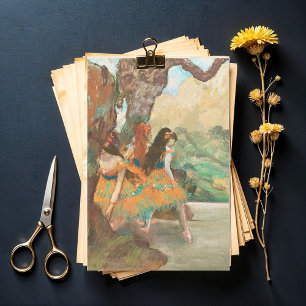 Papel De Seda Bailarinas de ballet, arte de Degas