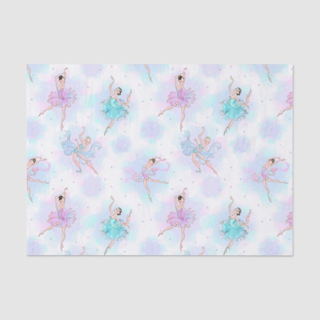 Papel De Seda Bailarines de Pastel (Anverso)