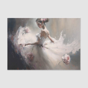 Papel De Seda Baile con los rosas