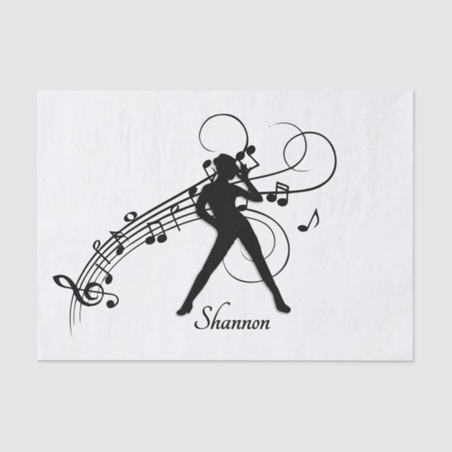 Papel De Seda Baile moderno (Anverso)