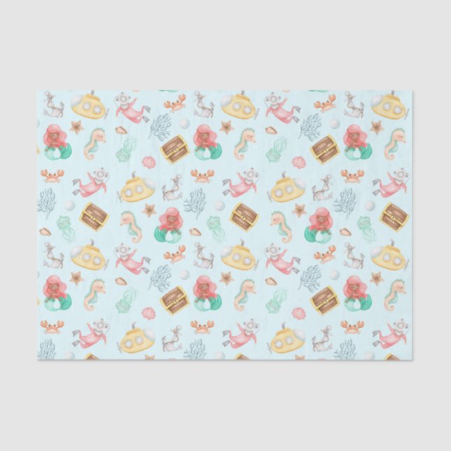 Papel De Seda Bajo el mar (Anverso)