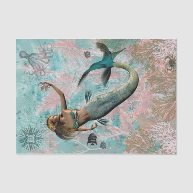 Papel De Seda Bajo el mar (Anverso)