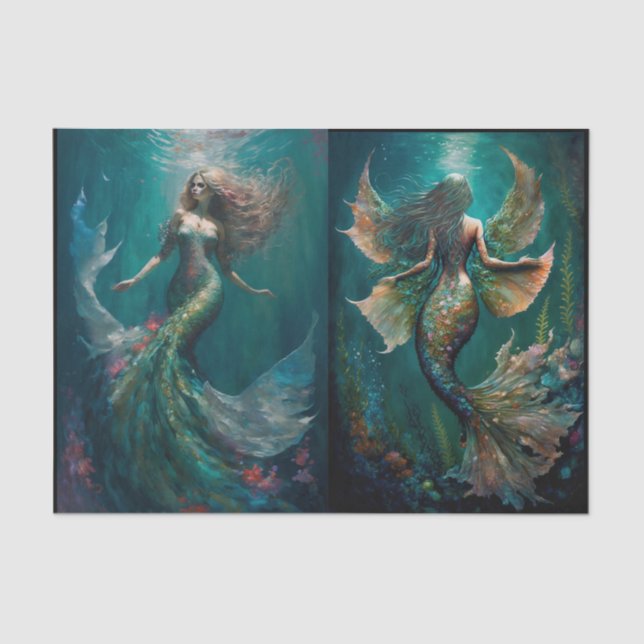 Papel De Seda Bajo el mar (Anverso)