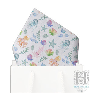Papel de seda Bajo el Mar