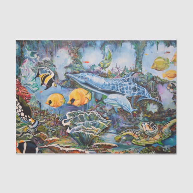 Papel De Seda Bajo el mar (Anverso)