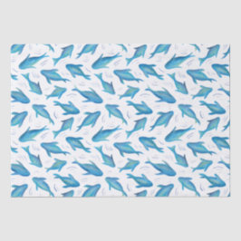 Papel De Seda Bajo el mar niños océano pez tiburón