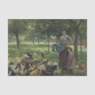 Papel De Seda Bajo los árboles de Therese Cotard-Dupre