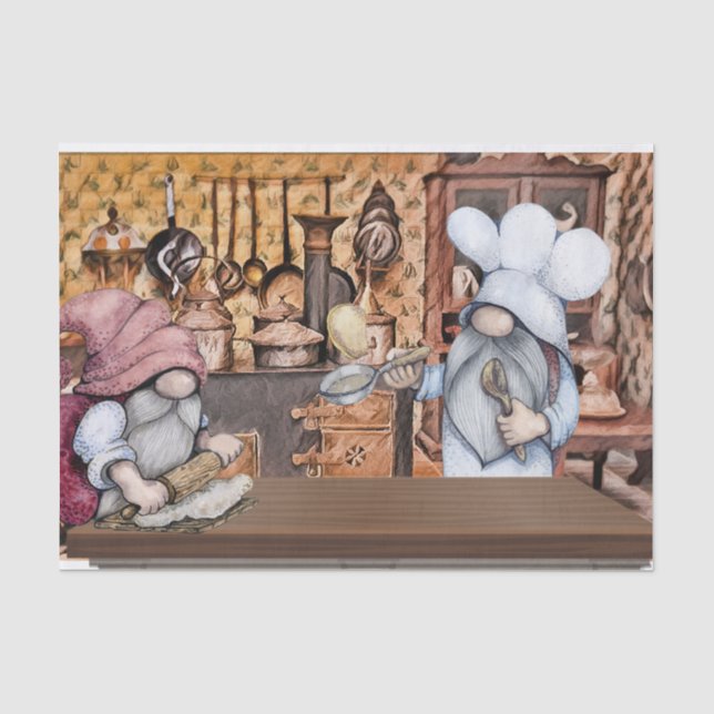 Papel De Seda Baker Gnomes (Anverso)