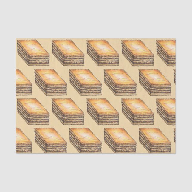 Papel De Seda Baklava dulce filo dulce postre de miel pastelería (Anverso)