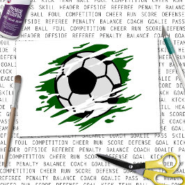 Papel De Seda Balas de fútbol trituradas