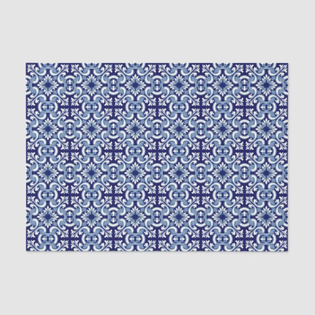 Papel De Seda Baldosa azul portuguesa (Anverso)