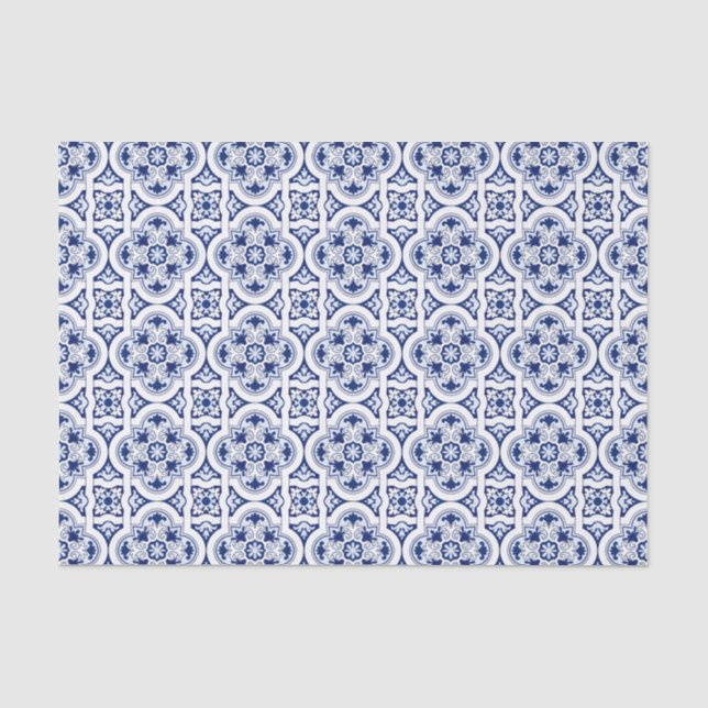 Papel De Seda Baldosa azul portuguesa (Anverso)