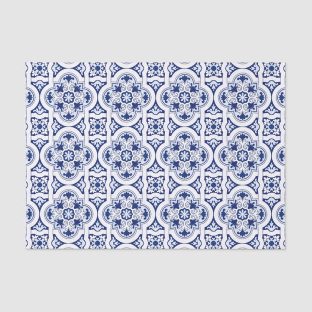 Papel De Seda Baldosa azul portuguesa (Anverso)
