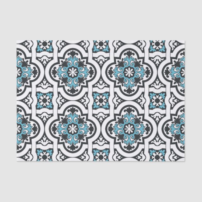 Papel De Seda Baldosa azul portuguesa (Anverso)