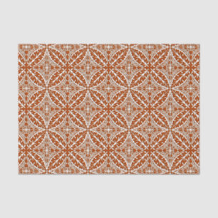 Papel De Seda Baldosas marroquíes - marrón y blanco rojizo