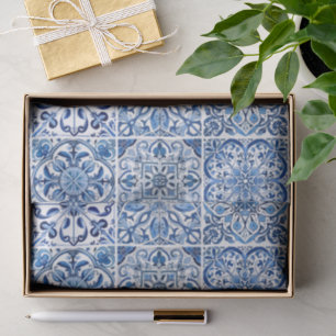 Papel De Seda Baldosas mediterráneas, portuguesas, azulejo, mall