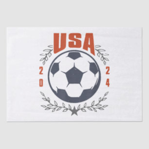 Papel De Seda Ball de fútbol de Estados Unidos 2024 Stars & Laur