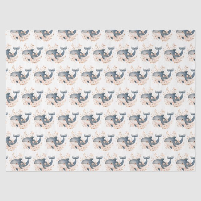 Papel De Seda Ballena Adorable (Anverso)
